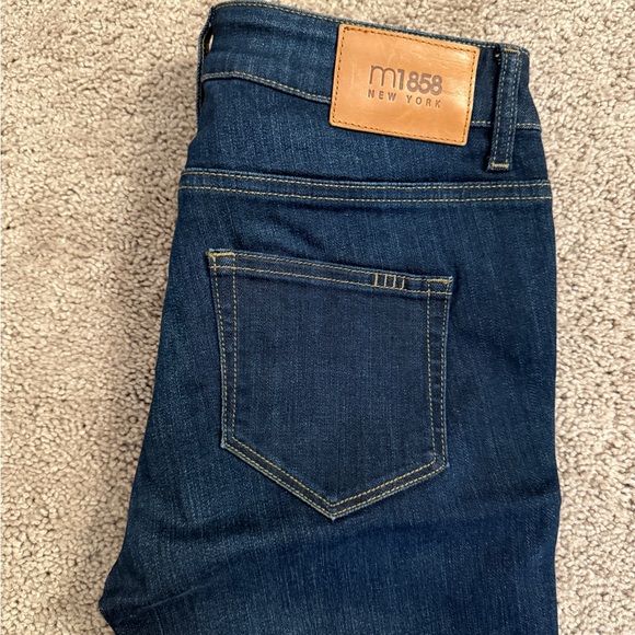 M1858 Jeans Women size 2/26 Dark Blue Amy Boot Bootcut Long Stretch Denim Pants - Picture 6 of 11